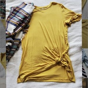 L Love Mustard Yellow Top
